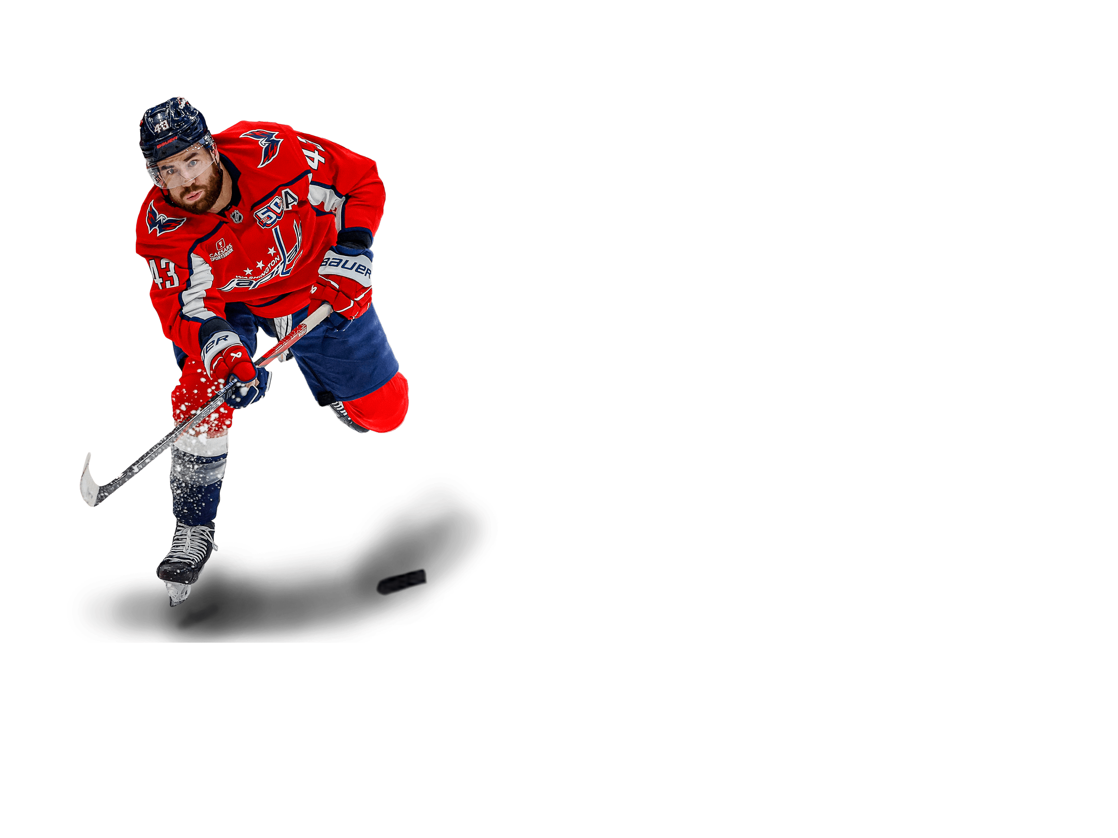 NHL hockey player illustration